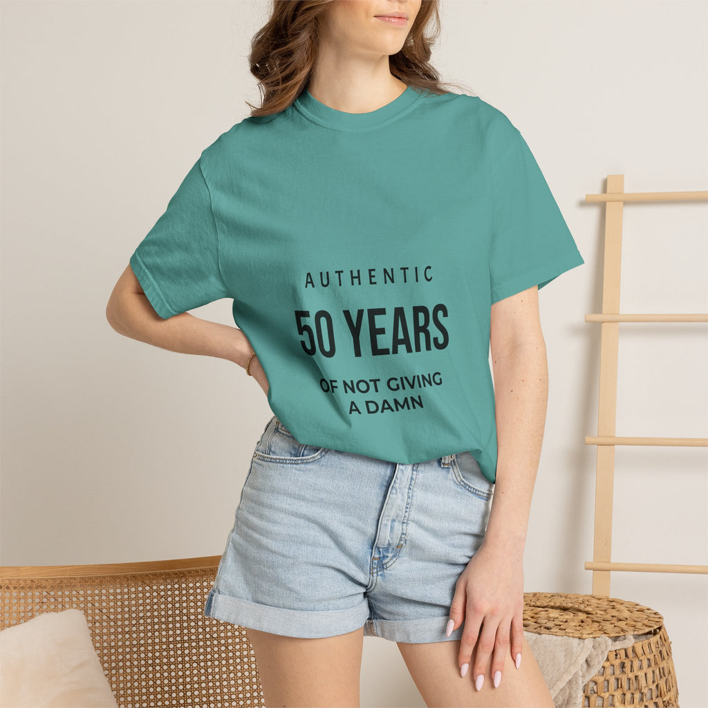 50 Years of Not Giving a Damn T-Shirt — Funny 50th Birthday Tee
