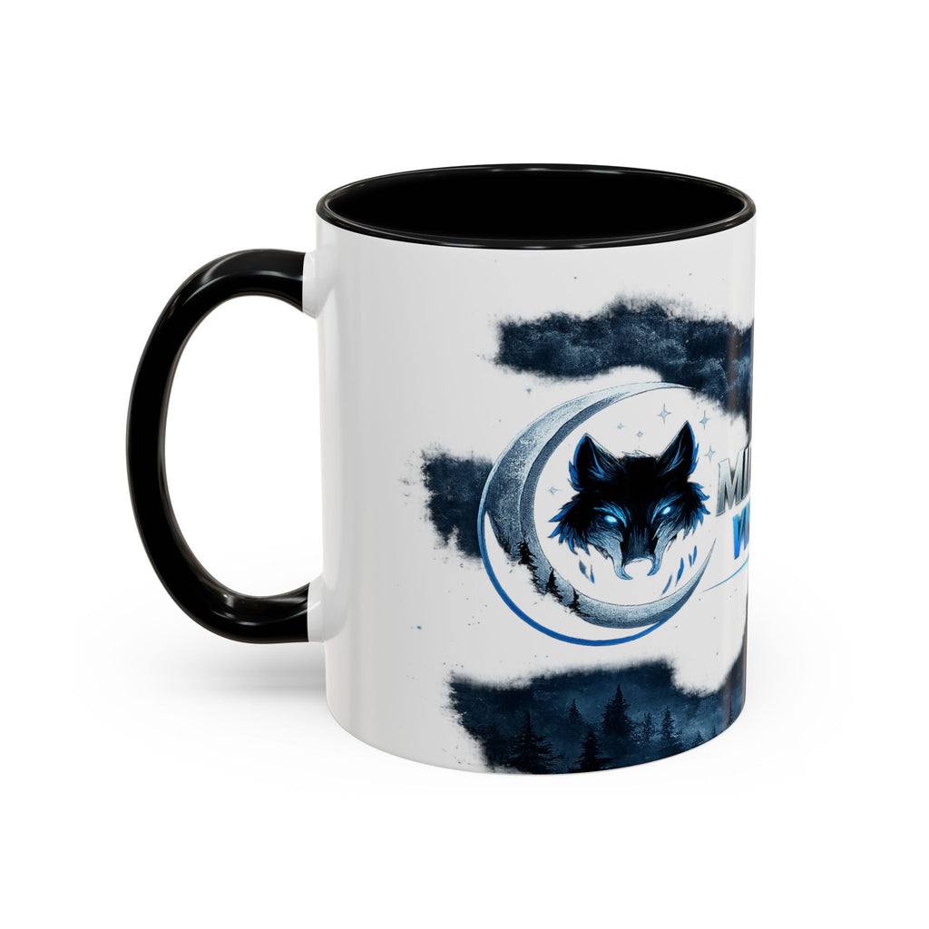 Midnight Vision Wolf Coffee Mug — Moonlit Howl Accent Mug (11/15oz)