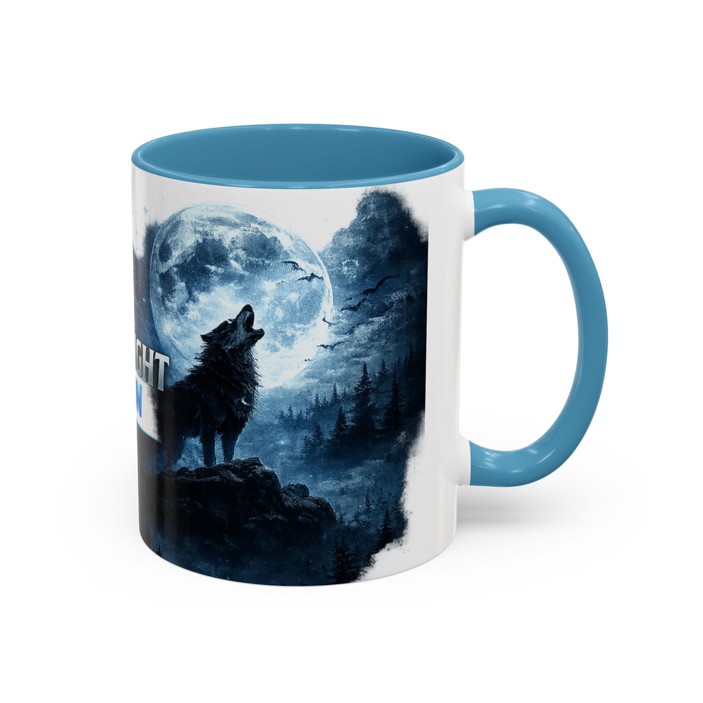 Midnight Vision Wolf Coffee Mug — Moonlit Howl Accent Mug (11/15oz)