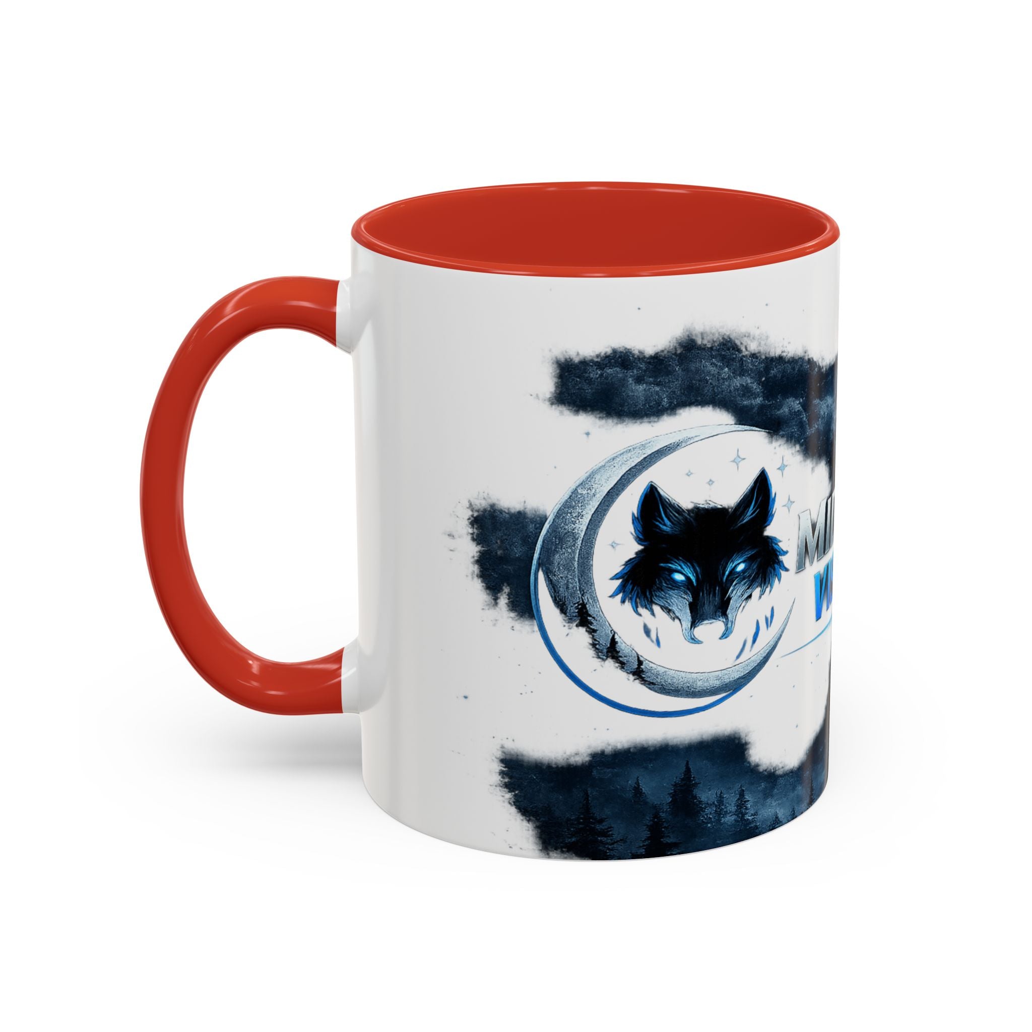 Midnight Vision Wolf Coffee Mug — Moonlit Howl Accent Mug (11/15oz)