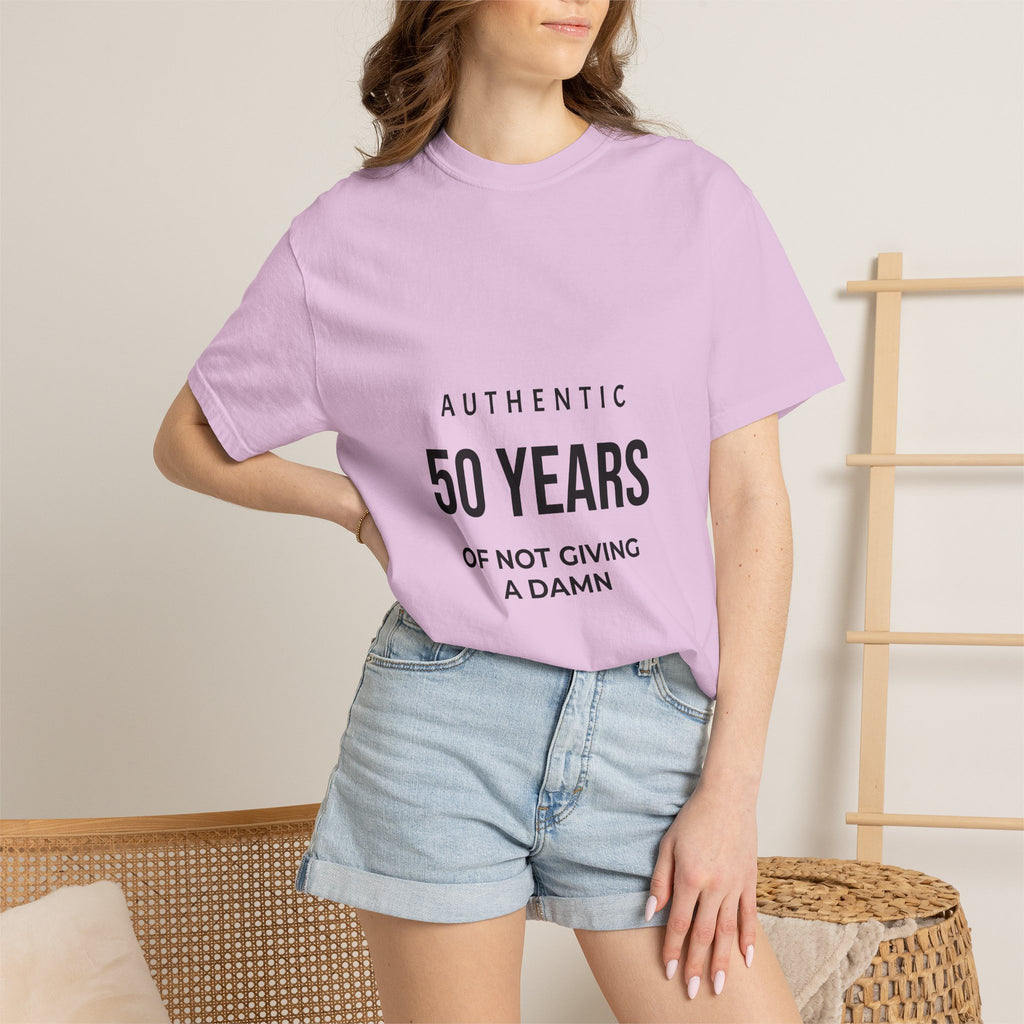 50 Years of Not Giving a Damn T-Shirt — Funny 50th Birthday Tee
