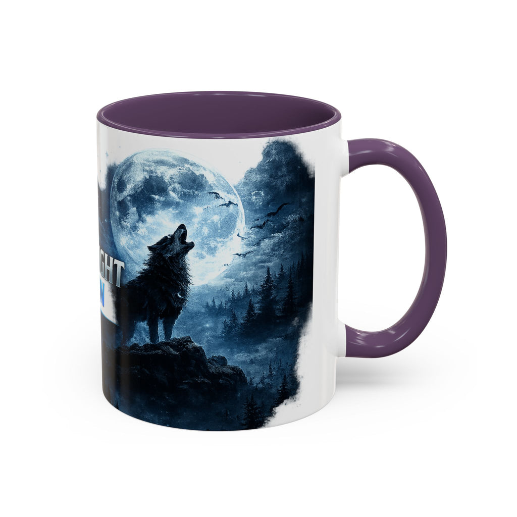 Midnight Vision Wolf Coffee Mug — Moonlit Howl Accent Mug (11/15oz)