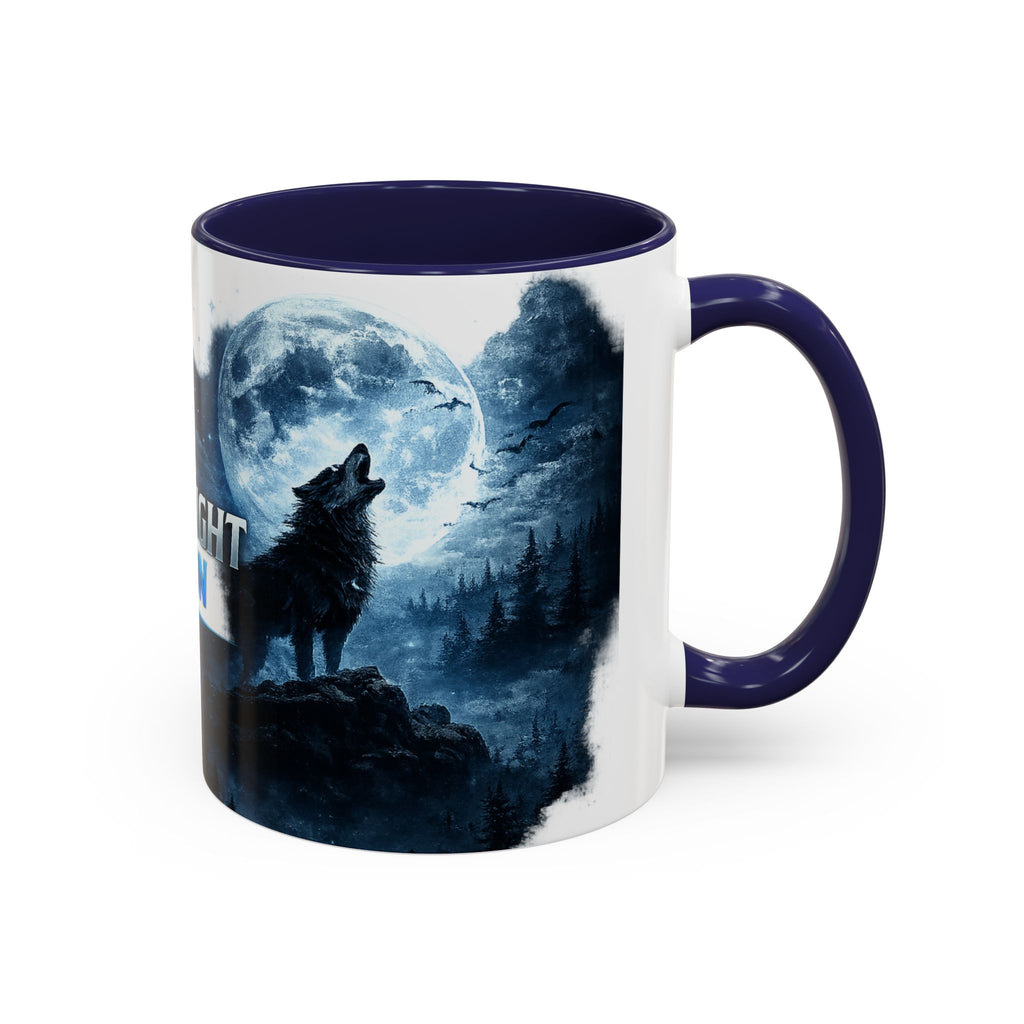 Midnight Vision Wolf Coffee Mug — Moonlit Howl Accent Mug (11/15oz)