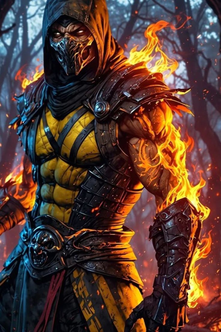 Mortal Kombat Hand Made Digital  Characters